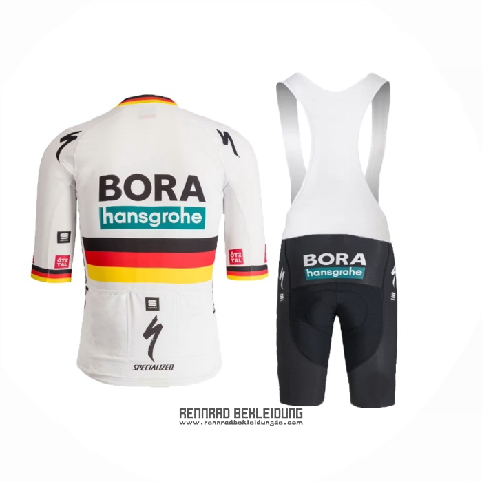 2024 Fahrradbekleidung Bora-Hansgrone Shwarz Rot Gelb Trikot Kurzarm Und Tragerhose